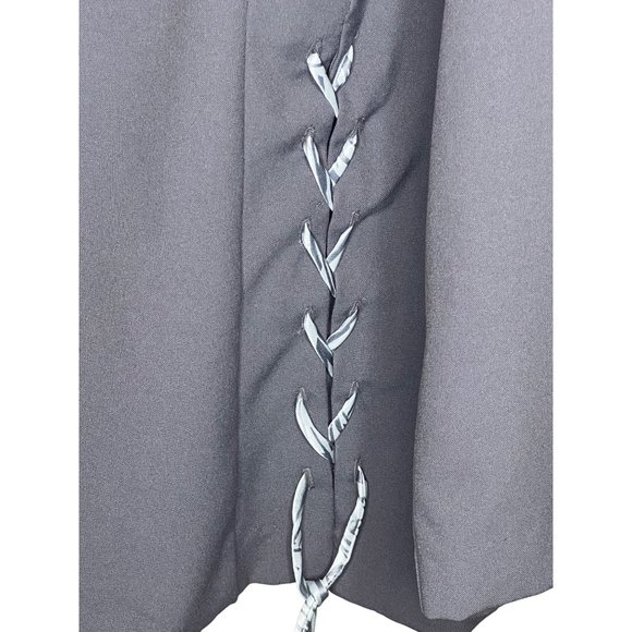 Sweet suit, women’s gray blazer size 18 gray ivory 1 button lapel long sleeve co - Picture 3 of 11